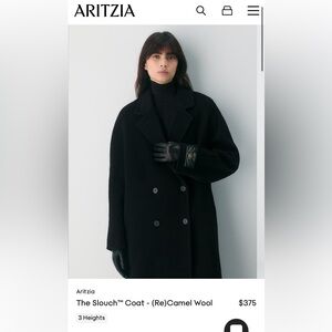 aritzia slouch coat